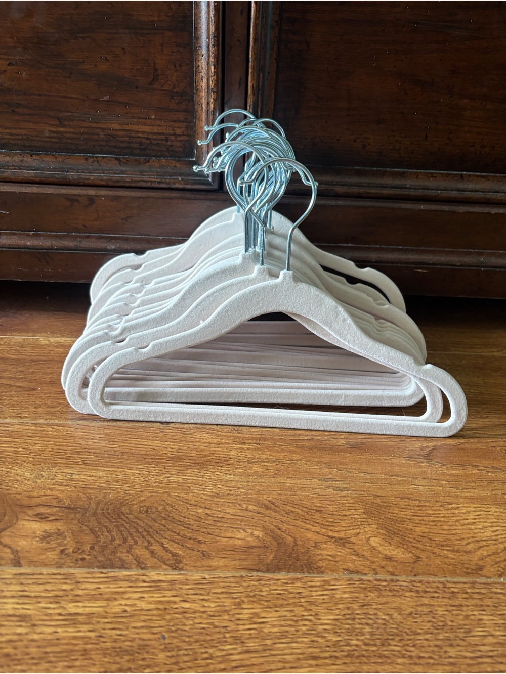 kids Pink velvet slim hangers 24 pc